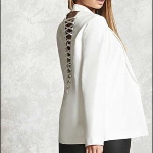 Forever 21 Ivory Blazer Size Small New With Tags